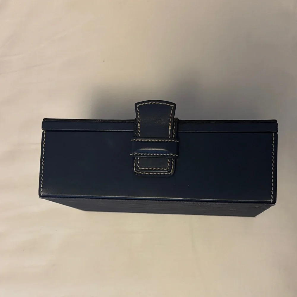 Dooney & Bourke Black and Navy Clutch